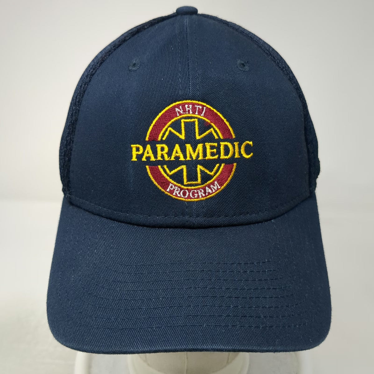 New Era Blue One Size Trucker Hat NHTI Concord Paramedic Program Mesh Snapback