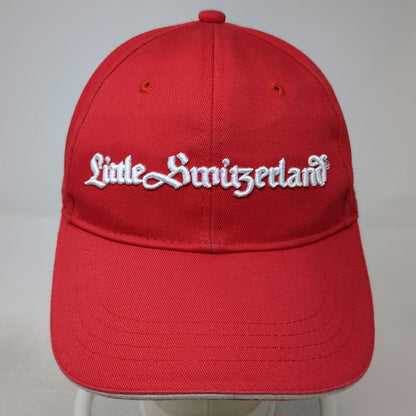 Little Switzerland Baseball Cap Red One Size Caribbean Jeweler Sandwich Brim Hat