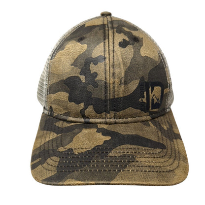 Explore ID Snapback Trucker Hat Camouflage One Size Mesh Back Dri Duck