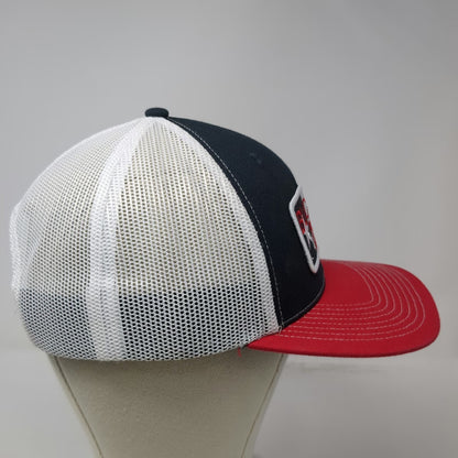 Buc-ee's Trucker Hat Blue Red White One Size Mesh Snapback Texas Beaver Patch