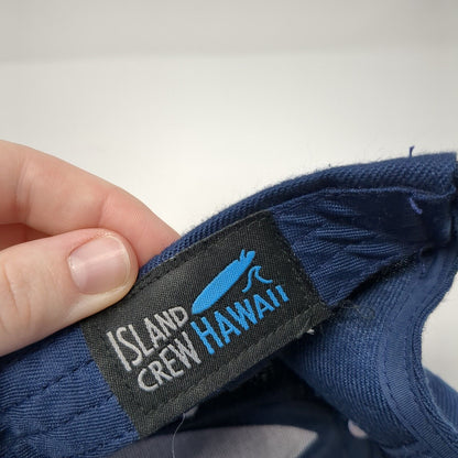 Kauai HI Strapback Hat Blue One Size Embroidered Island Crew Hawaii