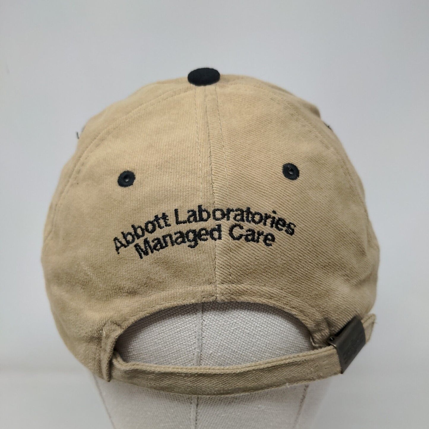 Abbott Laboratories Managed Care Slideback Hat Tan OS Adjustable Embroidered