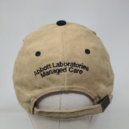 Abbott Laboratories Managed Care Slideback Hat Tan OS Adjustable Embroidered