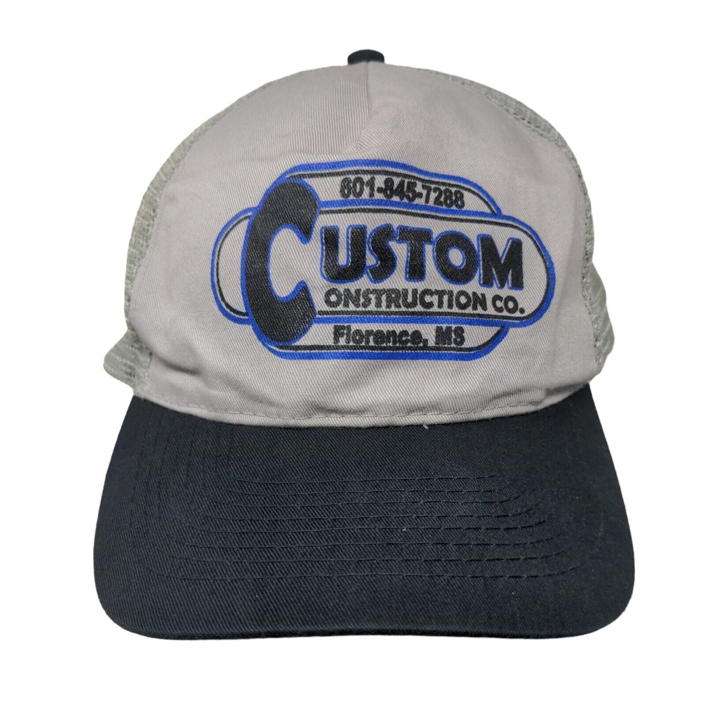 Custom Construction Co. Snapback Mesh Back Trucker Hat Multi OSFM Otto