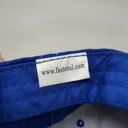Fastenal Baseball Cap Blue One Size Contrast Stitch Sandwich Brim Logo Hat