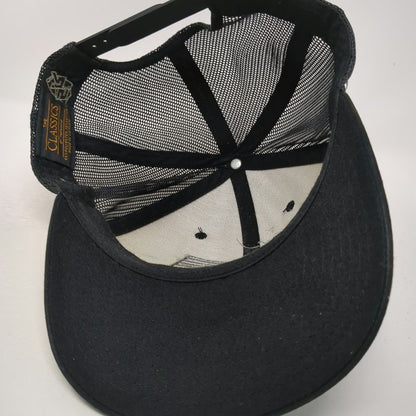 Yupoong Trucker Hat Black One Size Mesh Back American Flag Rifle Snapback hat