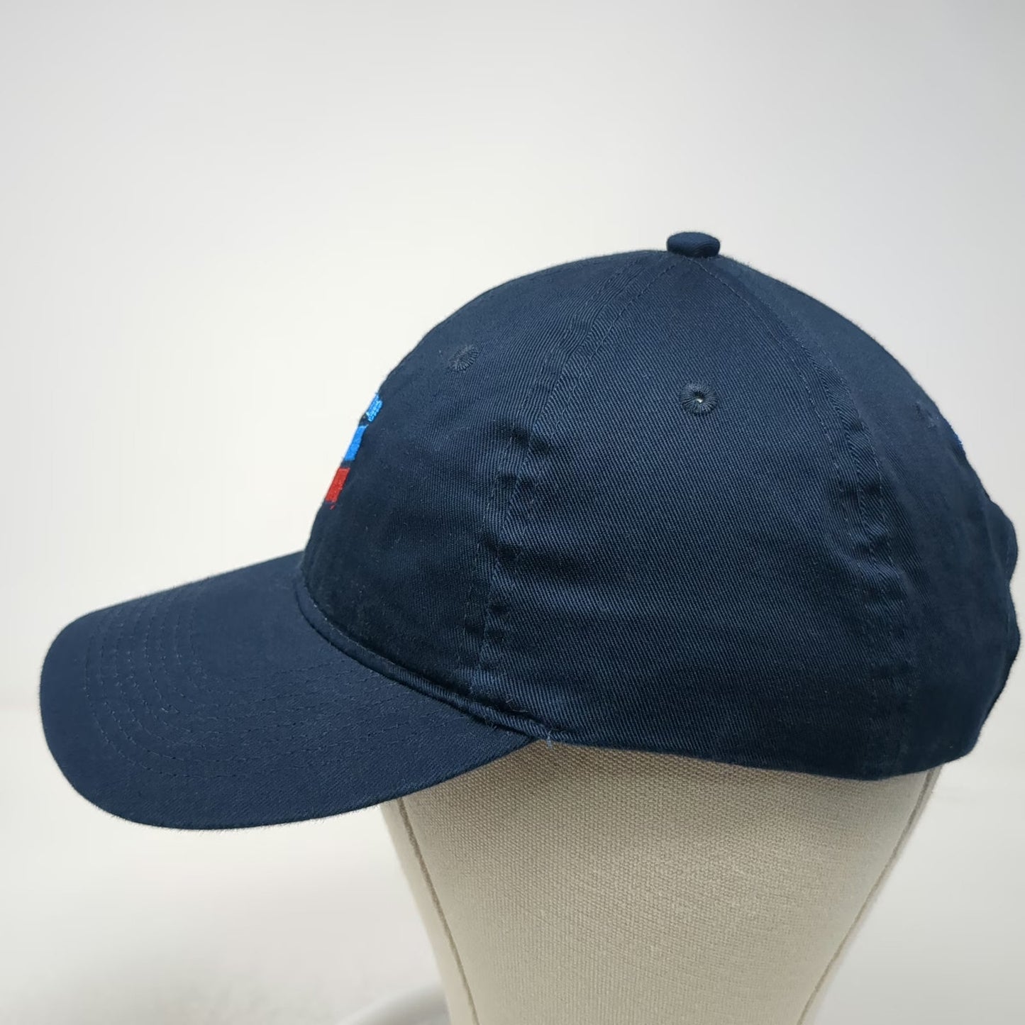 Port & Company Baseball Cap Blue One Size Chevron Ocean State Oil Strapback Hat