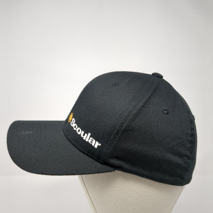 Scoular Fitted Hat Black S/M Embroidered Solid Flexfit Port Authority