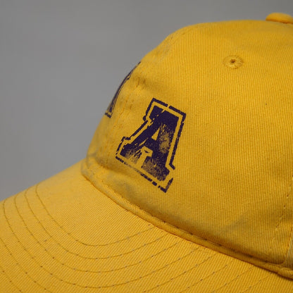NA Strapback Hat Yellow One Size Solid Adjustable 6 Panel Outdoor Cap