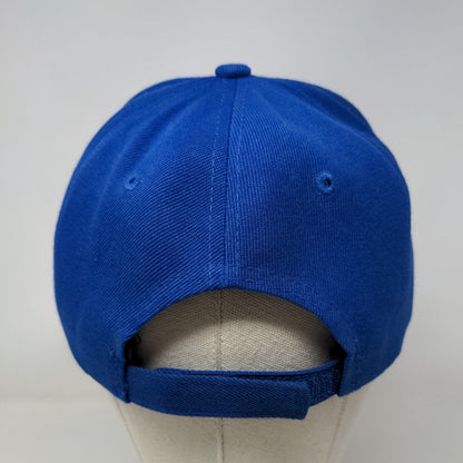 Unbranded Strapback Hat Blue One Size Solid Blank Adjustable 6 Panel