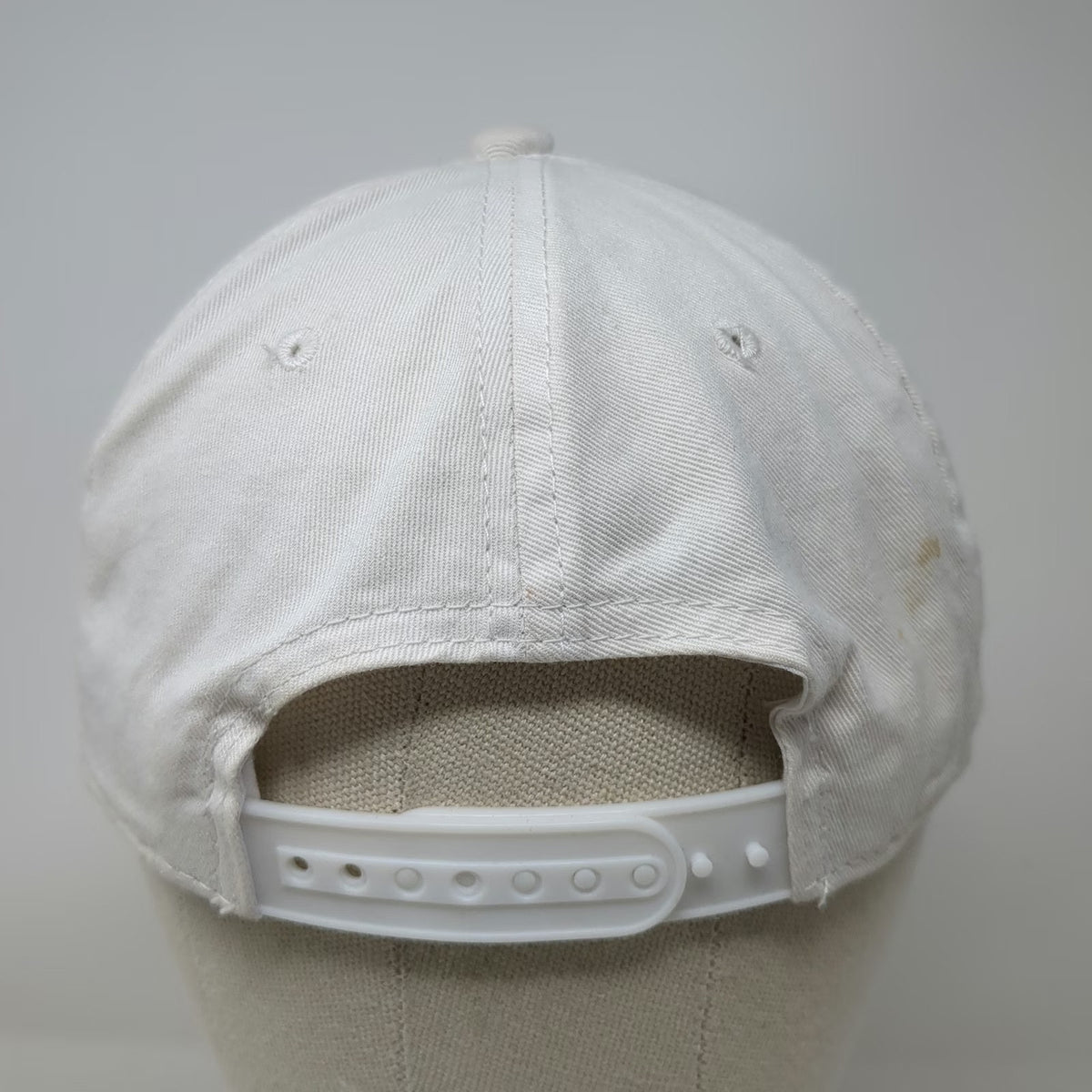 Outdoor Cap 5 Panel White One Size Snapback Hat Orange Logo Point32Health Corp
