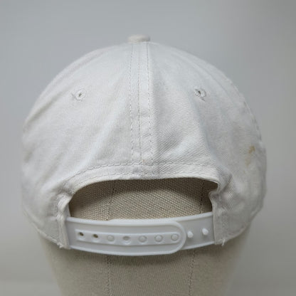 Outdoor Cap 5 Panel White One Size Snapback Hat Orange Logo Point32Health Corp