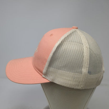 Port Authority Trucker Hat Pink One Size Snapback Shiloh Bible Camp Teepee Mesh