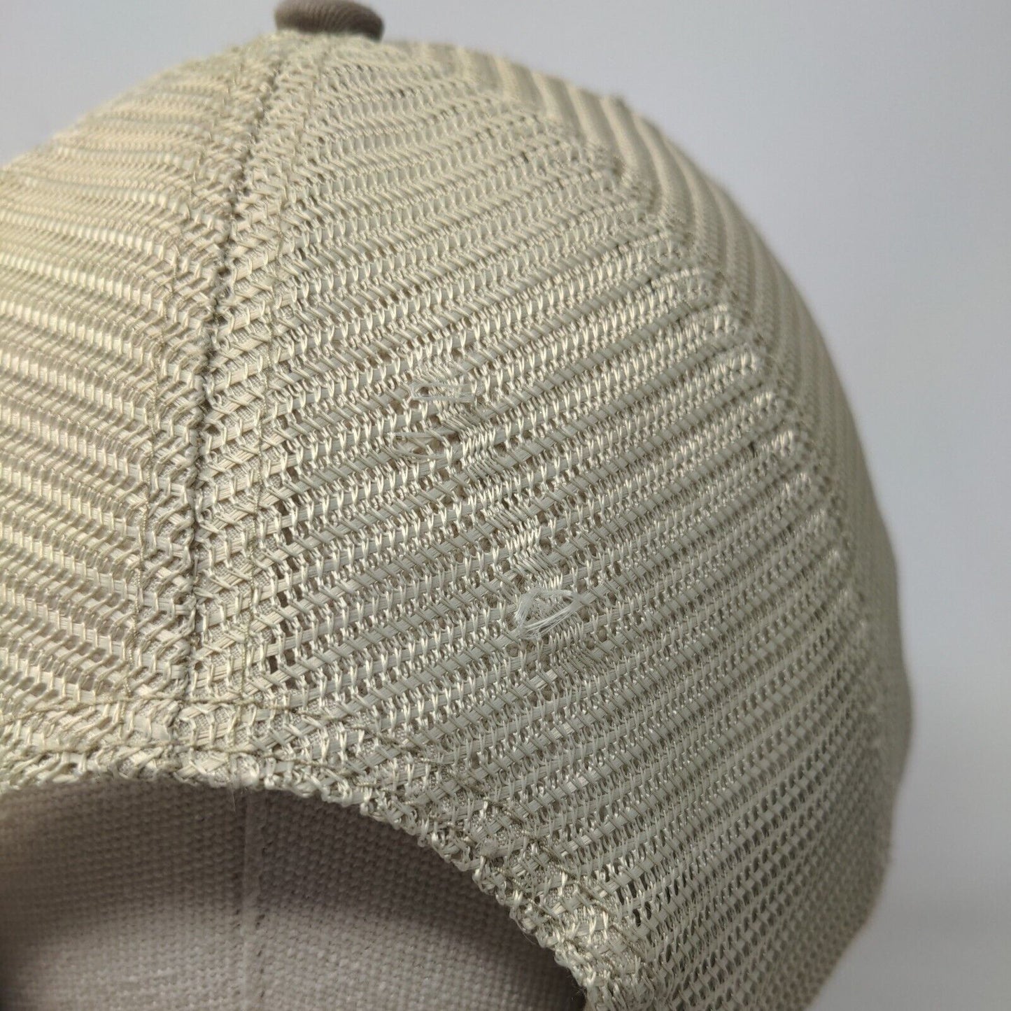 Great Alaska Sporting Clay Classic Snapback Trucker Hat Tan M/L Mesh Back