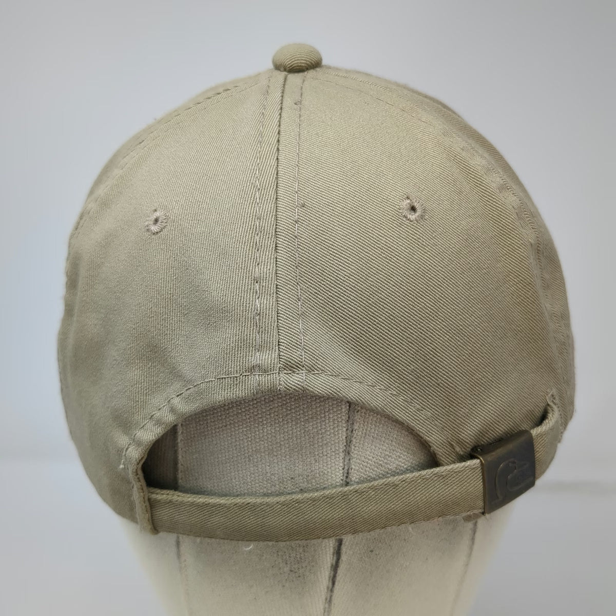 Ducks Unlimited Baseball Cap Beige One Size Contrast Brim Slideback DU Logo Hat