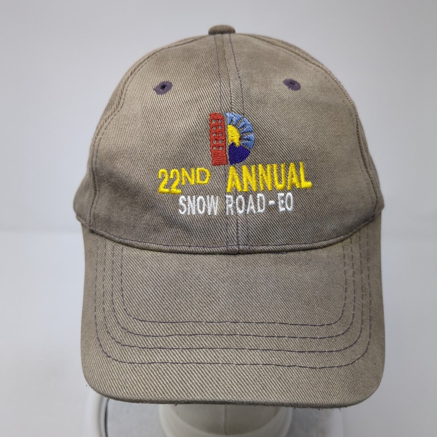 22nd Annual Snow Road-EO Strapback Hat Brown One Size Magic Headwear
