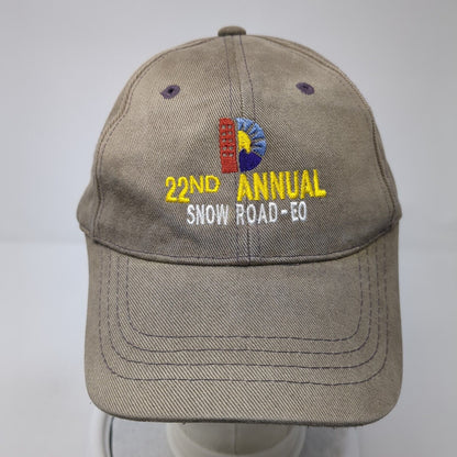 22nd Annual Snow Road-EO Strapback Hat Brown One Size Magic Headwear
