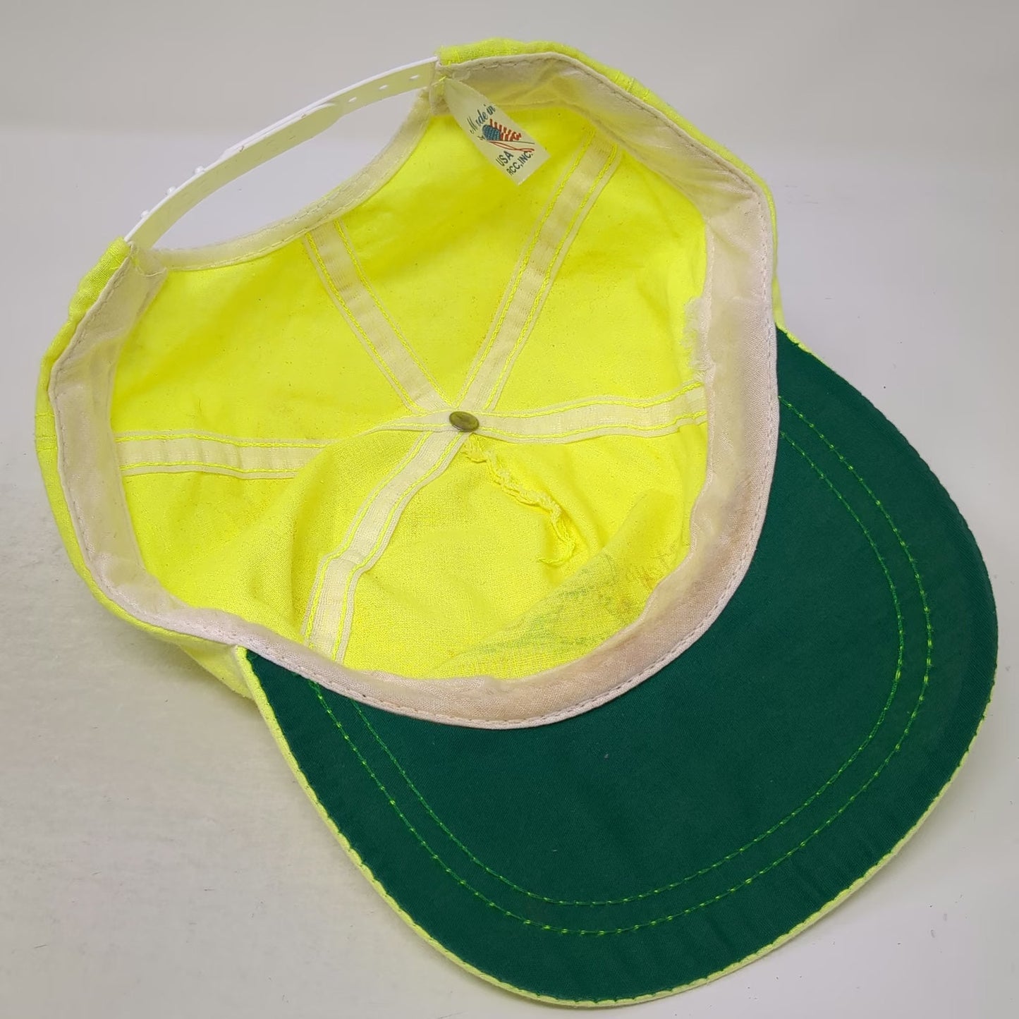 RCC Petey's Sweeties Vidalia Onions Hat 5 Panel Green Vintage Mascot Snapback