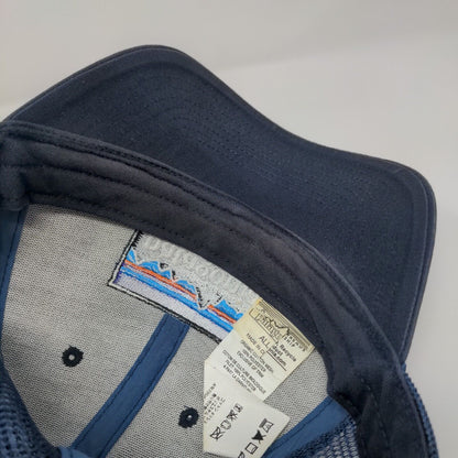 Patagonia Snapback Mesh Back Trucker Hat Blue OSFA Embroidered