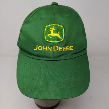 John Deere Men's Snapback Hat Green OSFA Embroidered Retro Logo 100% Cotton