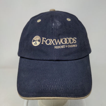 Foxwoods Resort Casino Slideback Hat Blue One Size Embroidered 6 Panel