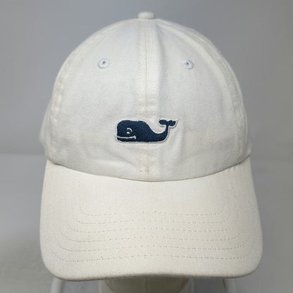 Vineyard Vines Baseball Cap White One Size Whale Logo Embroidered Slideback Hat