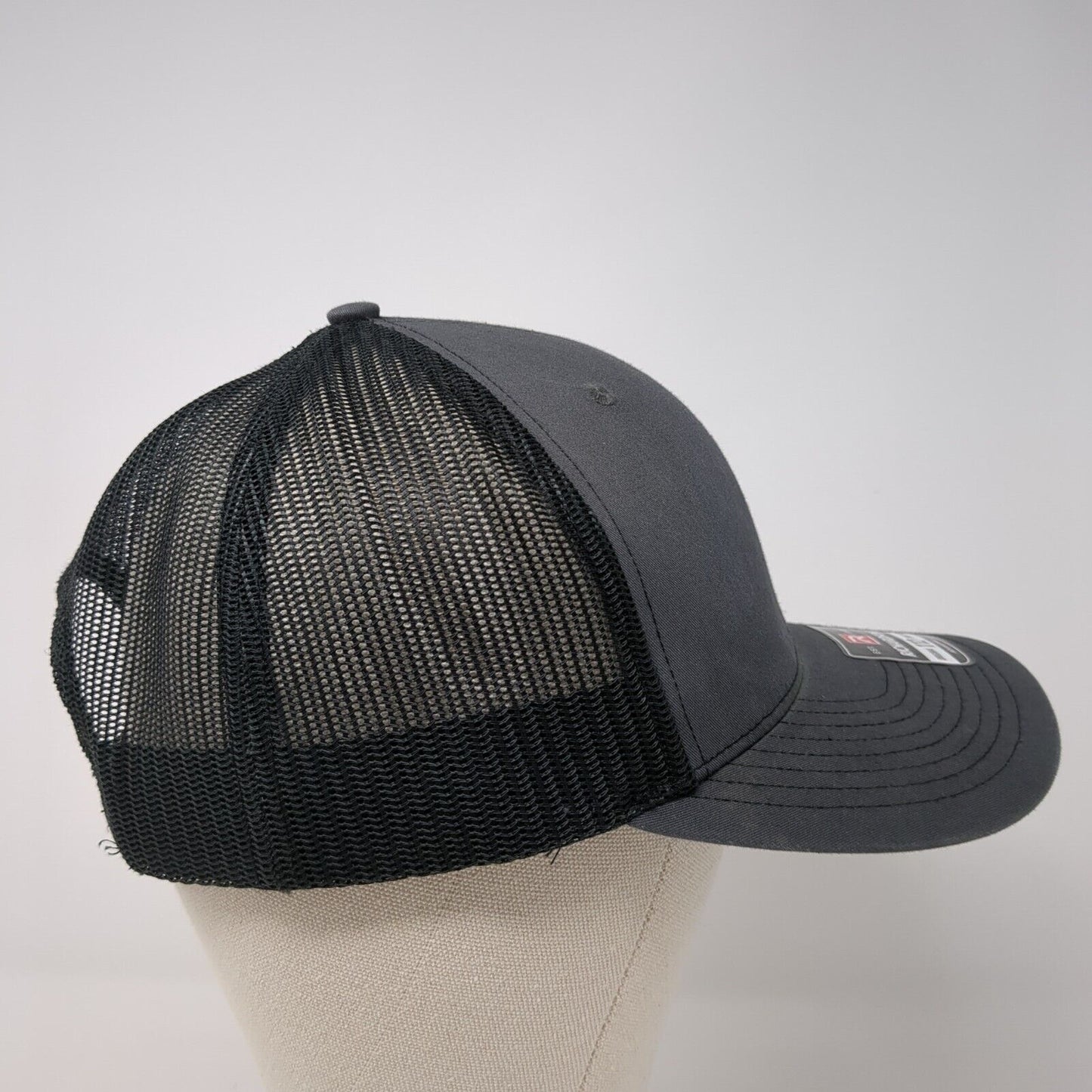 Proof Snapback Mesh Back Trucker Hat Gray One Size Adjustable Richardson