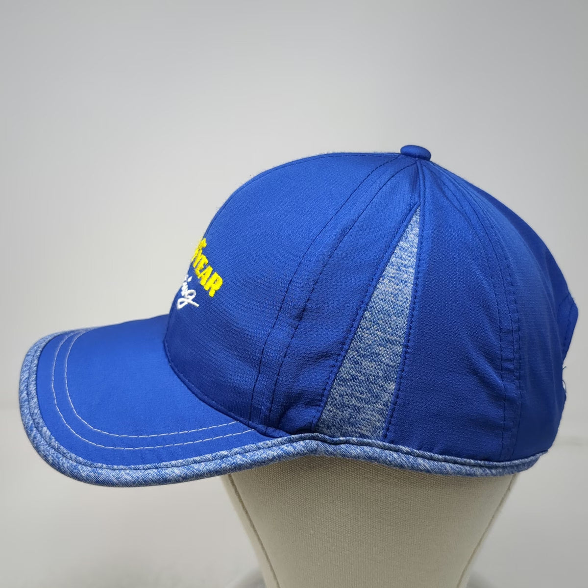 Goodyear Baseball Cap Blue One Size Racing Winged Foot Embroidered Strapback Hat