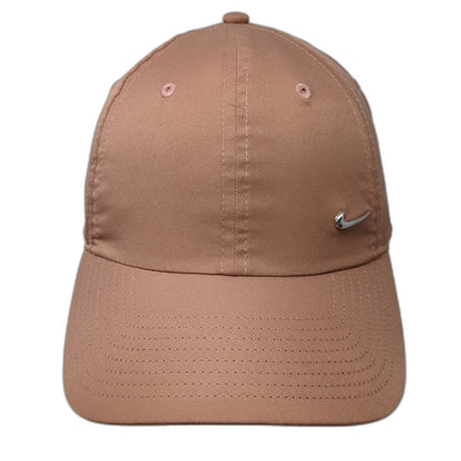 Nike Baseball Cap Brown OSFM Metal Swoosh Heritage86 Adjustable Slideback Hat