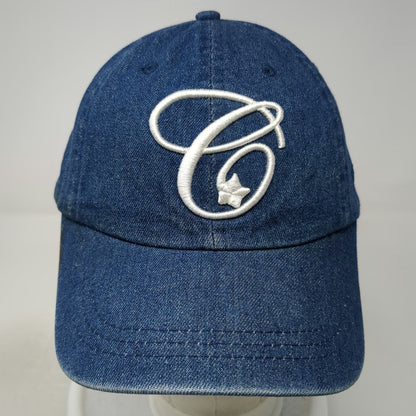 Starter Baseball Cap Blue One Size Denim C Logo Star Classic Slideback Hat Adj