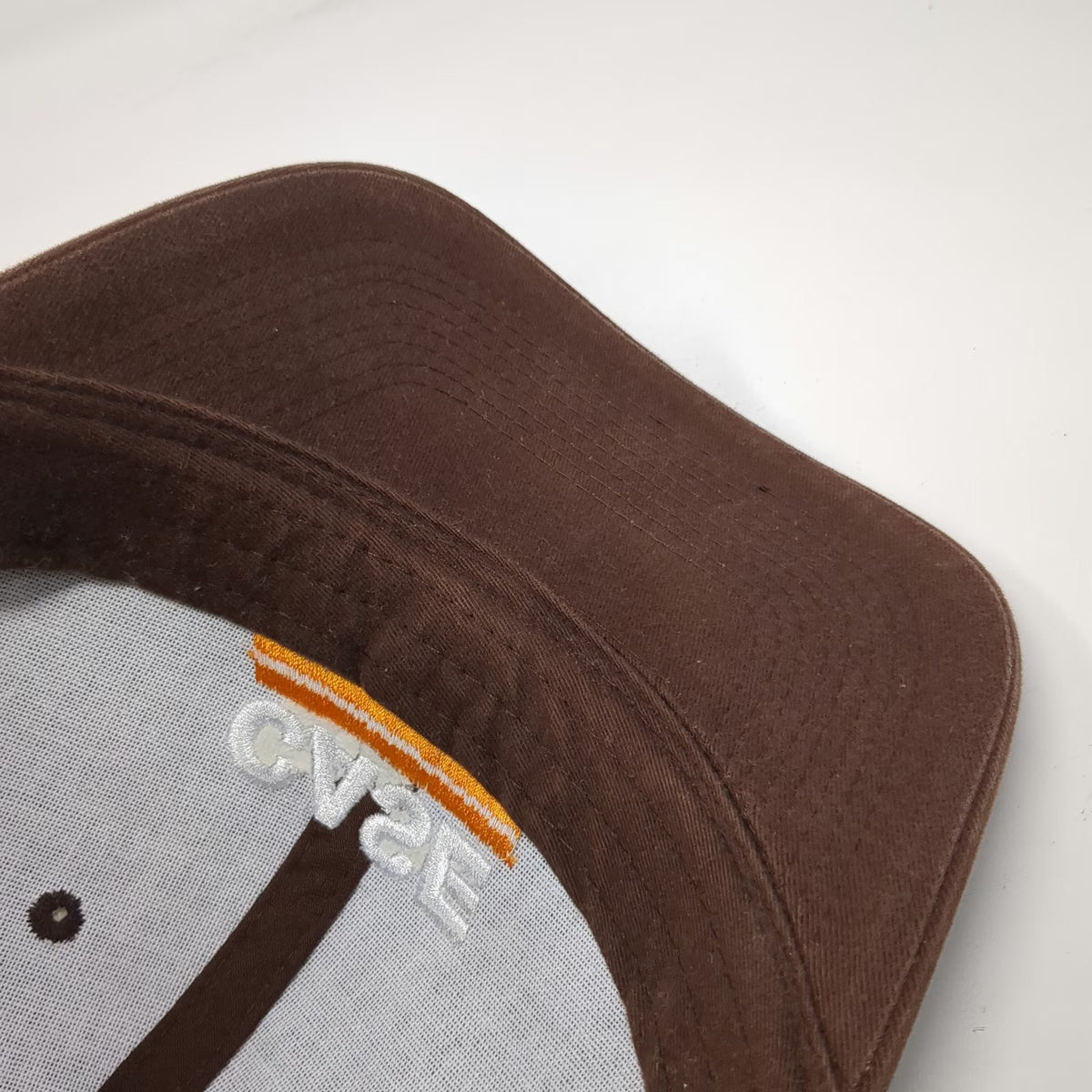 RC2 Case Logo Brown Baseball Cap One Size Strapback Hat Cotton Embroidered
