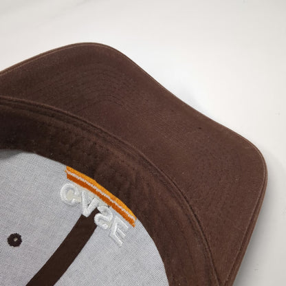 RC2 Case Logo Brown Baseball Cap One Size Strapback Hat Cotton Embroidered