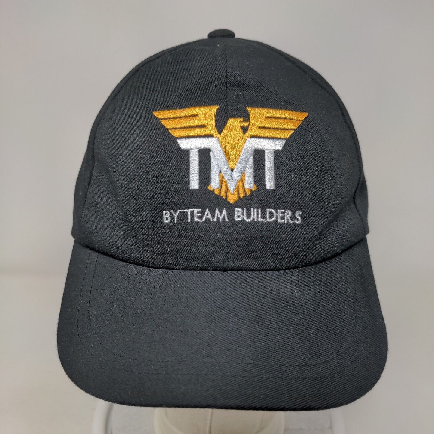 TMT By Team Builders Strapback Hat Black One Size Adjustable Embroidered 6 Panel