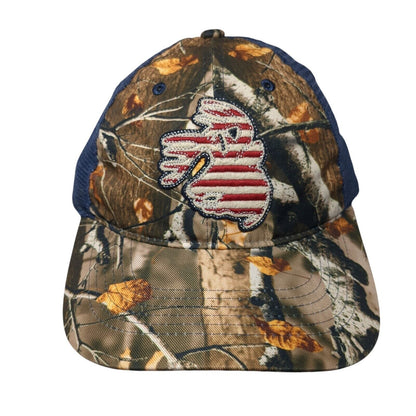 Legendary Whitetails Snapback Trucker Hat Camo One Size Mesh Back