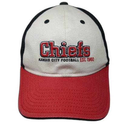 Reebok Trucker Hat White Red Black One Size NFL Kansas City Chiefs Football