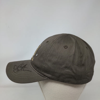 Hornady Strapback Hat Brown Embroidered Bullets Logo Autographed Signed