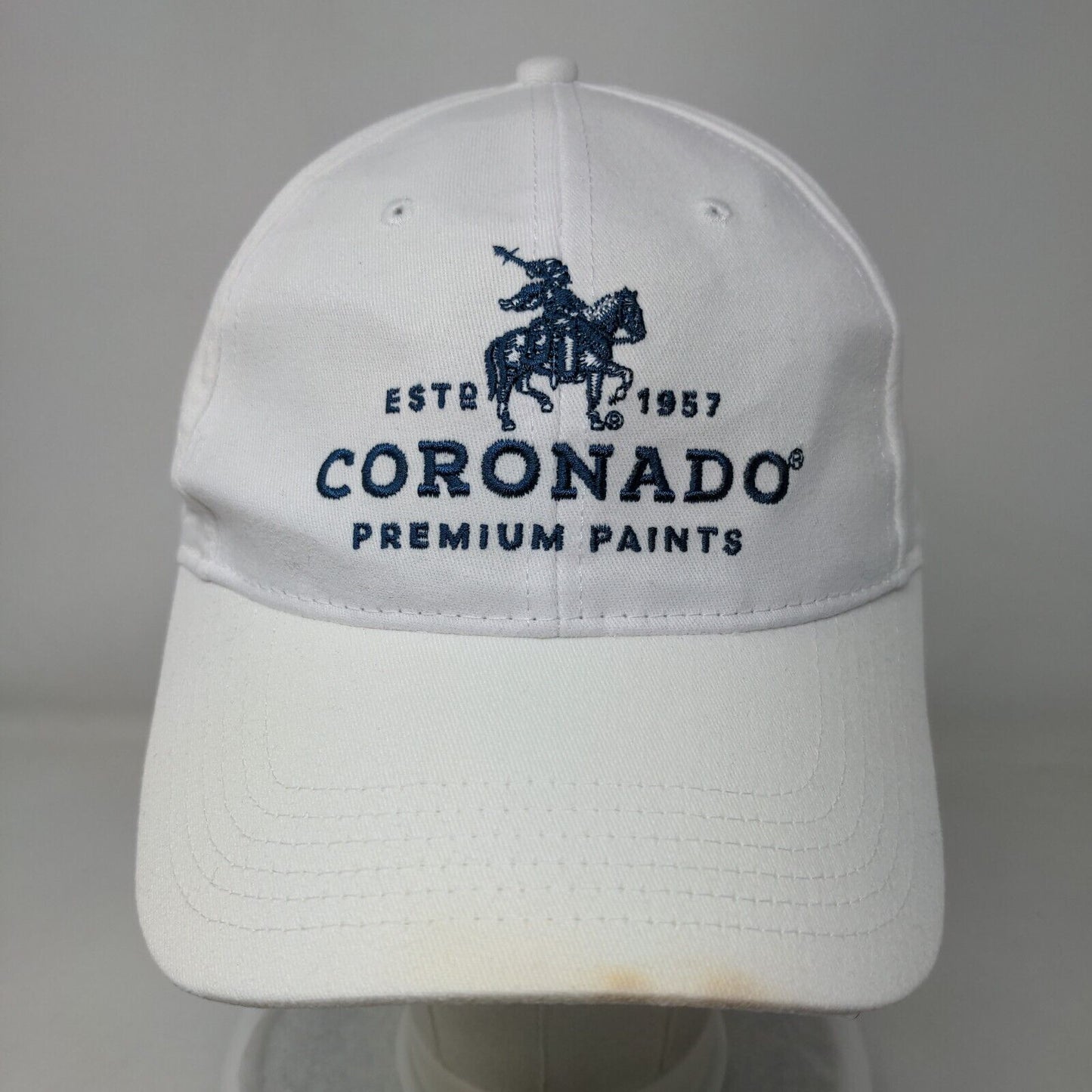 Coronado Premium Paints Est. 1957 Strapback Hat White One Size Embroidered