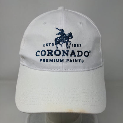 Coronado Premium Paints Est. 1957 Strapback Hat White One Size Embroidered