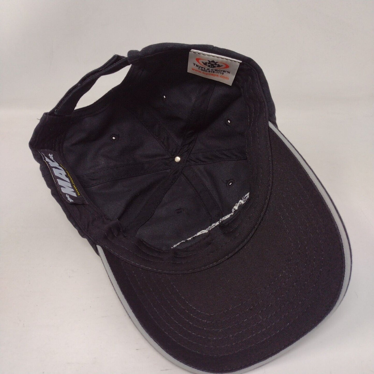 Enclave Strapback Hat Black OSFA Adjustable Embroidered The Max Hat Cotton