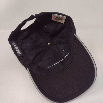 Enclave Strapback Hat Black OSFA Adjustable Embroidered The Max Hat Cotton