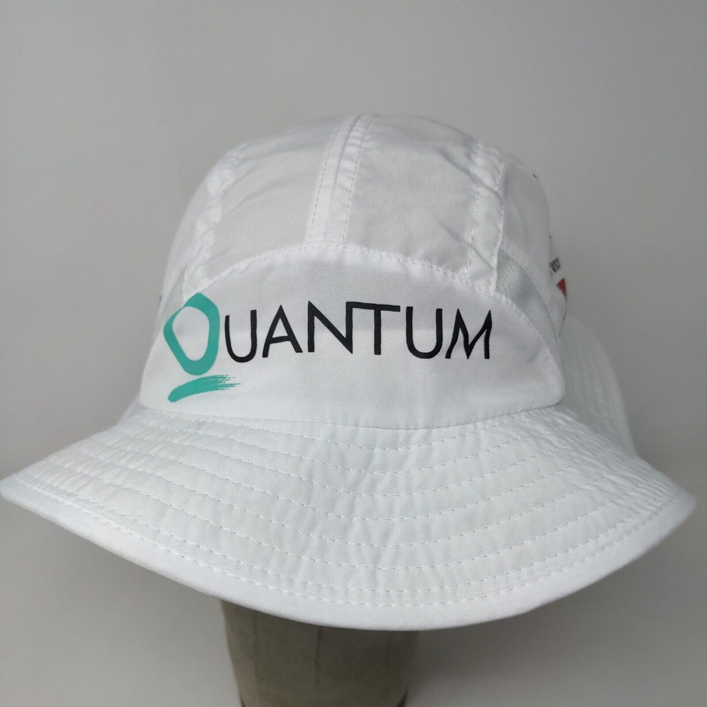 Sebago Men's Wide Brim Sun Hat White Size OS Graphic Quantum Logo Polyester