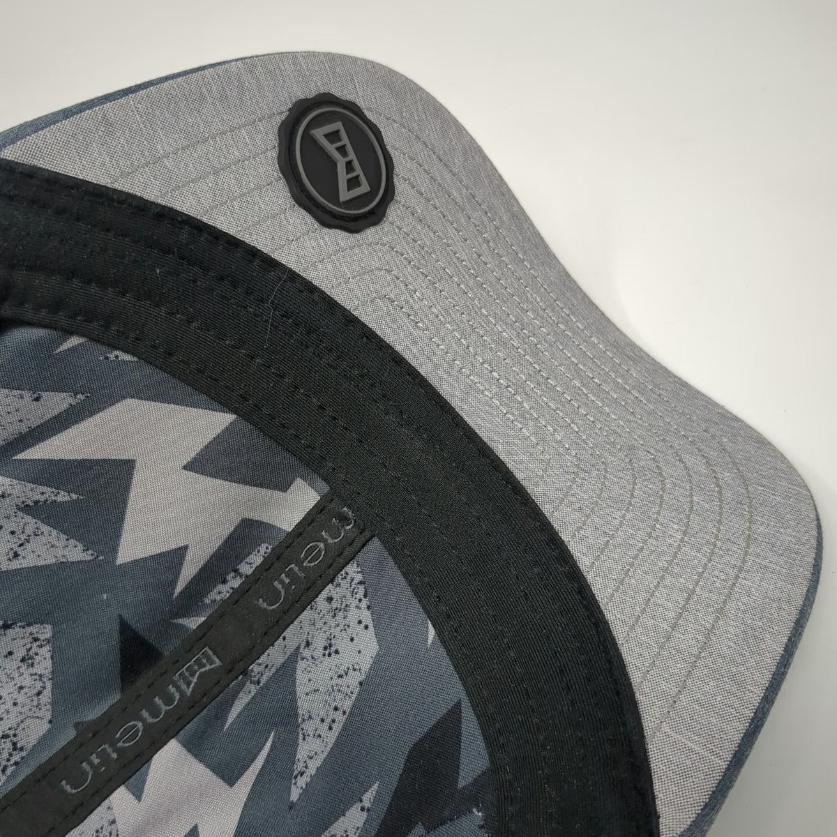 Melin A-Game Trucker Hat Gray One Size Hydro Snapback Perforated Camo Underbill