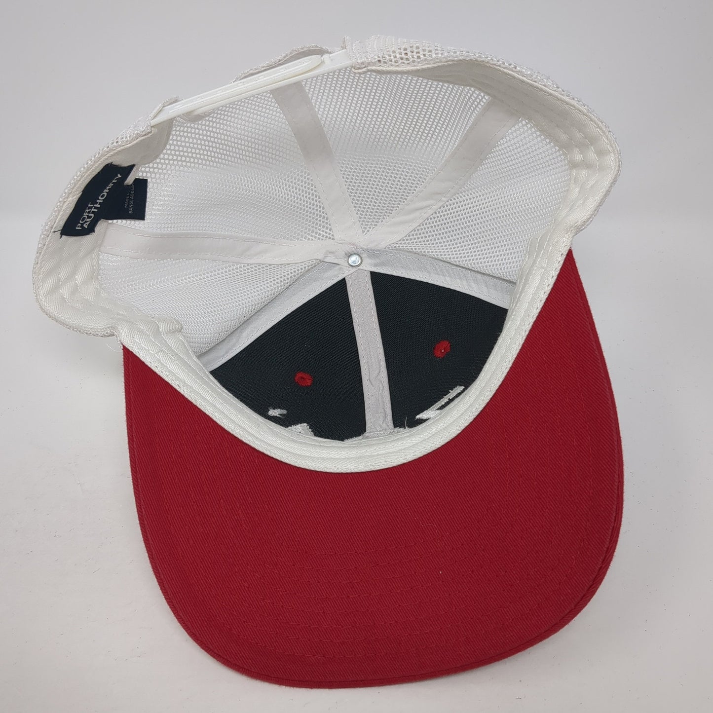 ZOA Energy Trucker Hat Red One Size Adjustable Mesh Back Port Authority