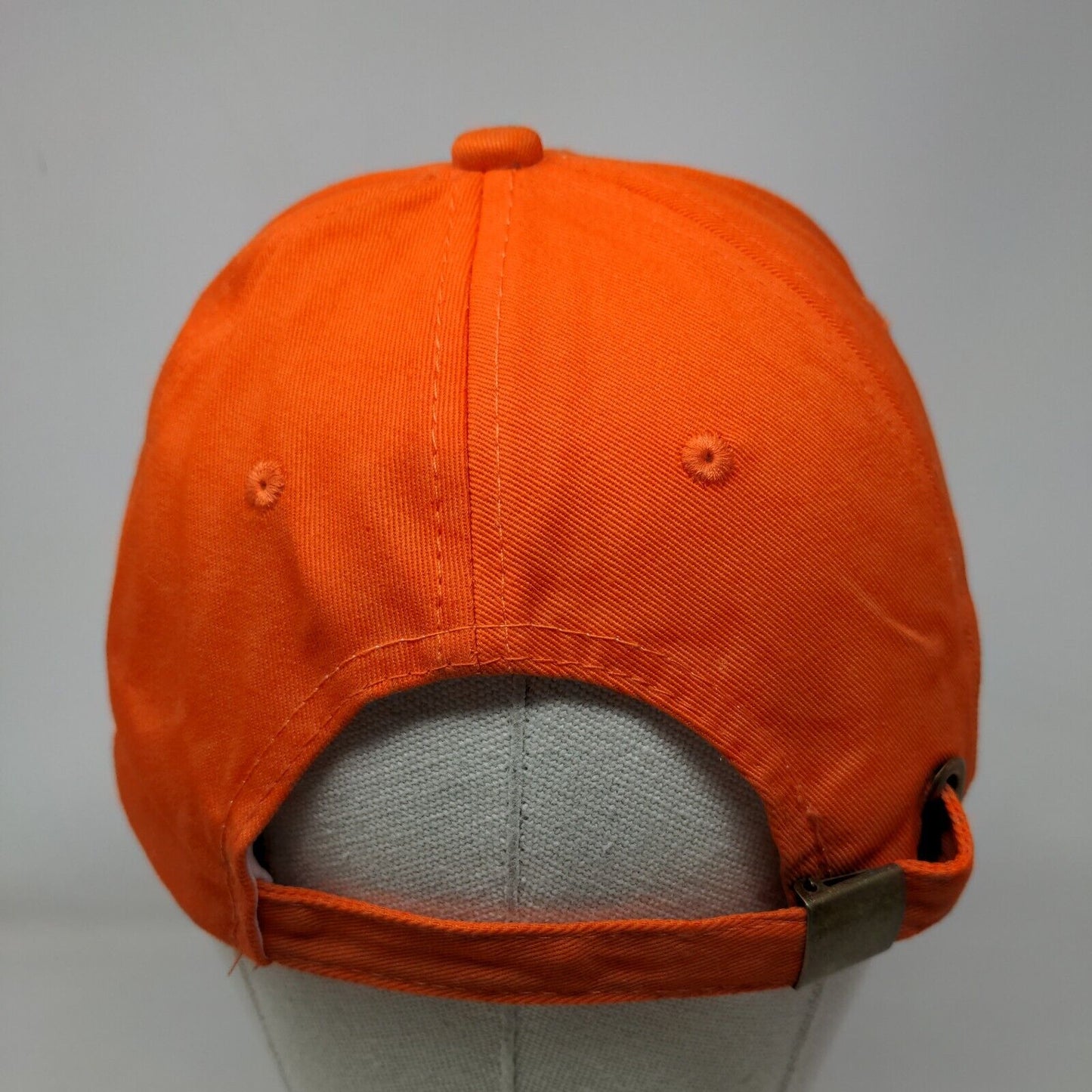 HUG Help Us Gather Slideback Hat Orange One Size Embroidered 6 Panel