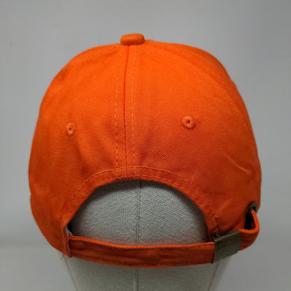 HUG Help Us Gather Slideback Hat Orange One Size Embroidered 6 Panel
