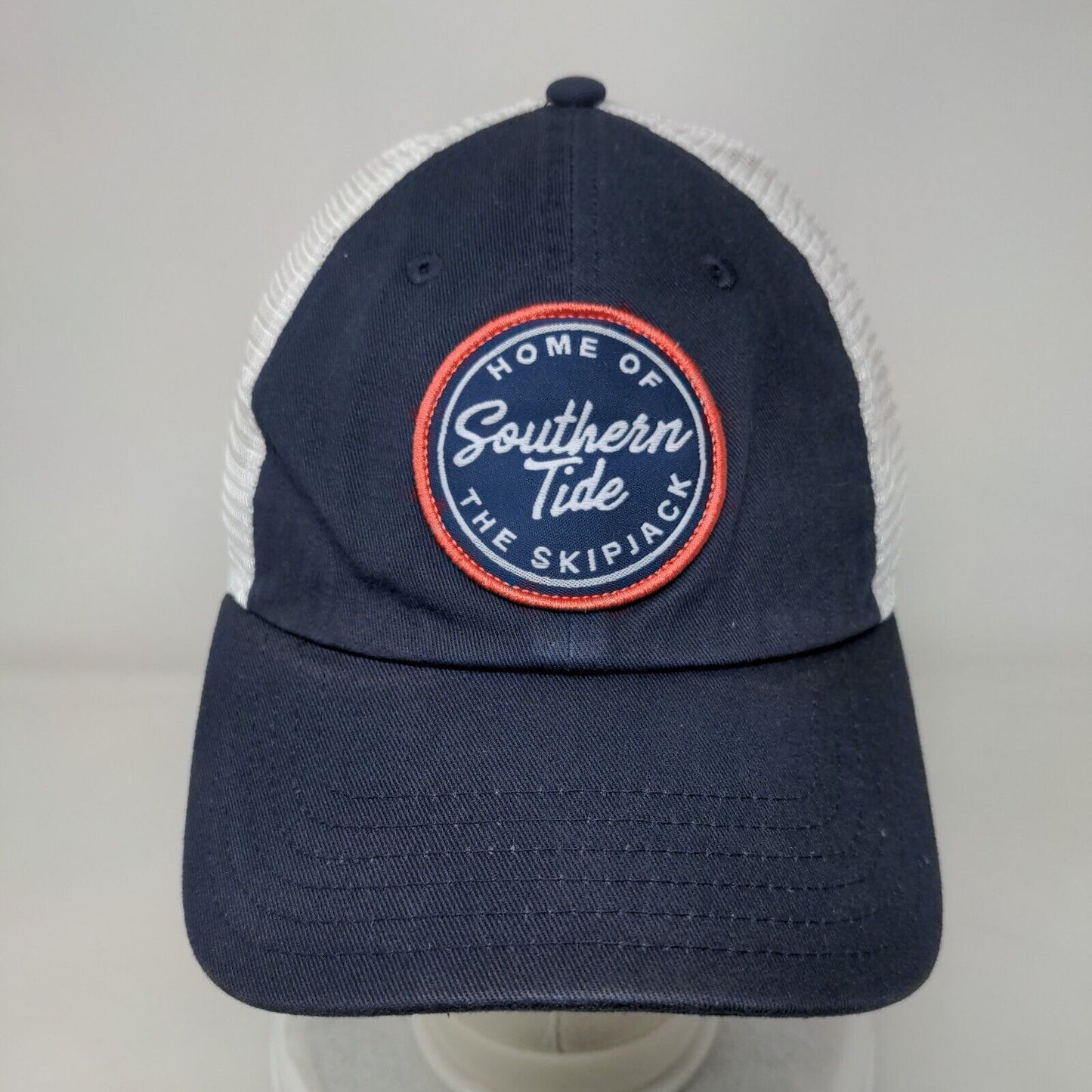 Southern Tide Snapback Trucker Hat Blue One Size Home Of The Skipjack