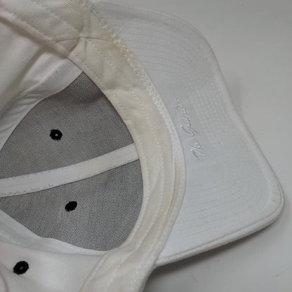 Skull Snapback Hat White OSFM Embroidered Vent Holes 6 Panel The Game