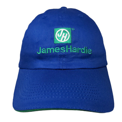 James Hardie Lowe's Strapback Hat Blue One Size Adjustable Embroidered Cotton