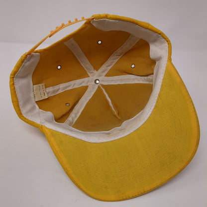 I'm So Horny The Crack of Dawn Snapback Hat Yellow One Size Adjustable Cotton