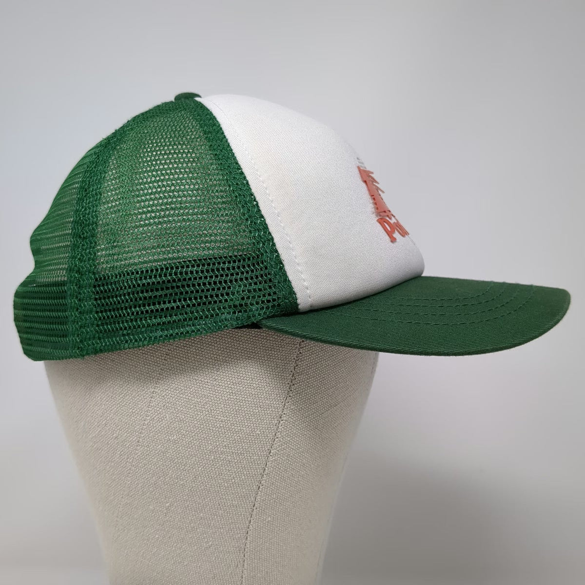 Portland Gear Trucker Hat Green White One Size Snapback Mesh Oregon Pine Trees